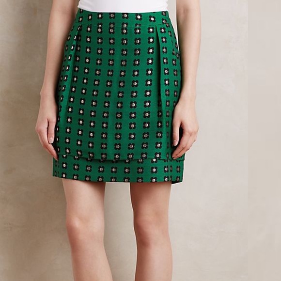 Anthropologie Dresses & Skirts - ANTHROPOLOGIE HD in Paris Garden Glimmer Skirt